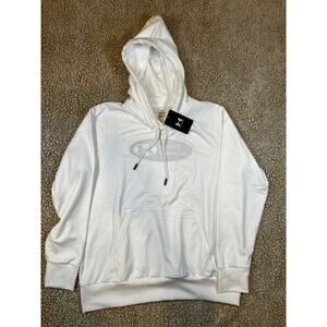 Under Armour Women’s White Hoodie Pullover Logo Sweatshirt Size M